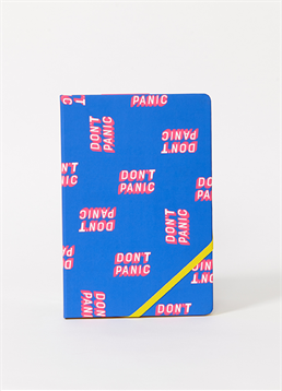 Perfect gift for the panic stricken. Take a deep breath and read the cover!. Great for stressful note making. Is it fair to say you are more panic than you are disco? Then we really think this handy little A5 Notebook will be right up your alley. Contrary to the popular saying, this is not the perfect time to panic! This is the perfect time to take a deep breath and remember who is in control, and who is that? You! You are in control. This handy little notebook is also a great gift idea for anyone who tends to get a little overwhelmed with well, life in general. It's a great tool to be used to keep a journal of positive thoughts or even a diary as well as a great companion to take into work meetings to remind yourself to chill out and not throw things / swear at your boss. As the famous saying goes - Keep calm and carry on! And may we add, don't panic!